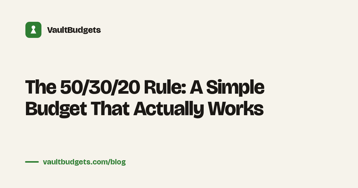 The 50/30/20 rule: splitting take-home pay into needs, wants, and savings in a monthly budget