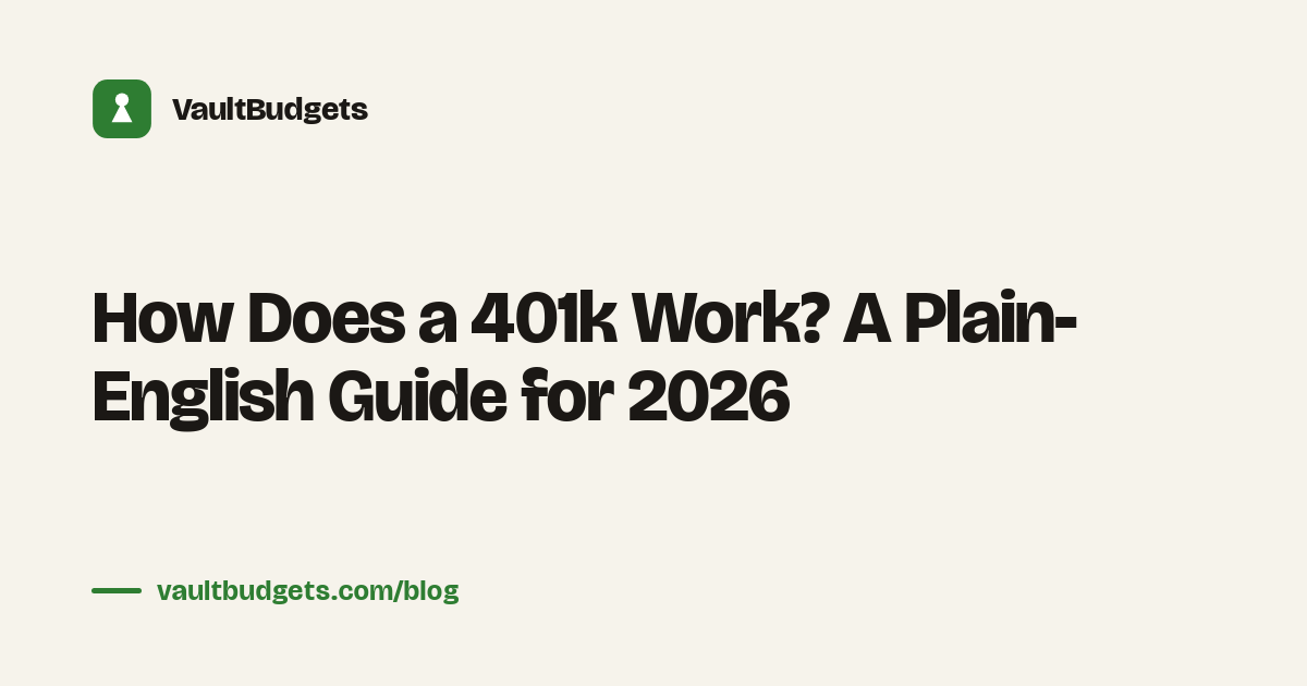 How does a 401k work: paycheck contributions flow into a retirement account, with an employer match added on top