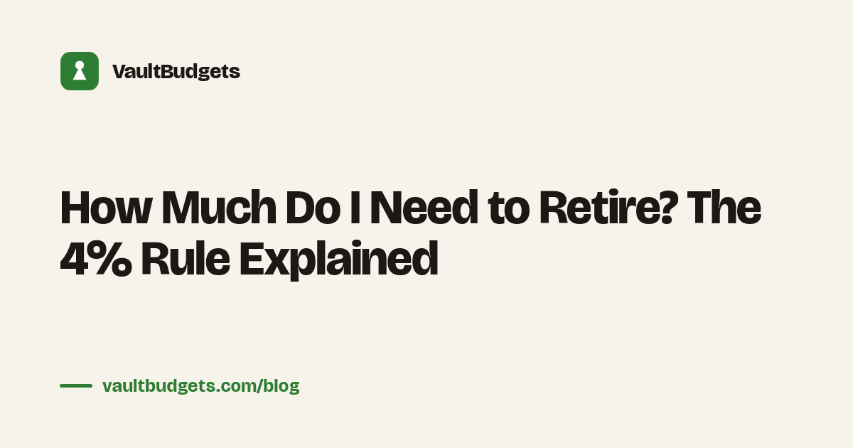 How much do I need to retire: the 25x rule applied to common annual expense levels, showing the nest egg required under the 4% withdrawal rule