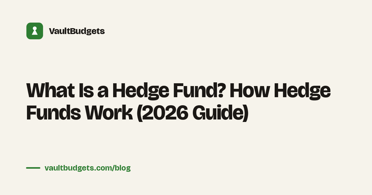What is a hedge fund: a private pool of institutional money traded aggressively by a manager, while a regular saver builds wealth slowly with simple index funds