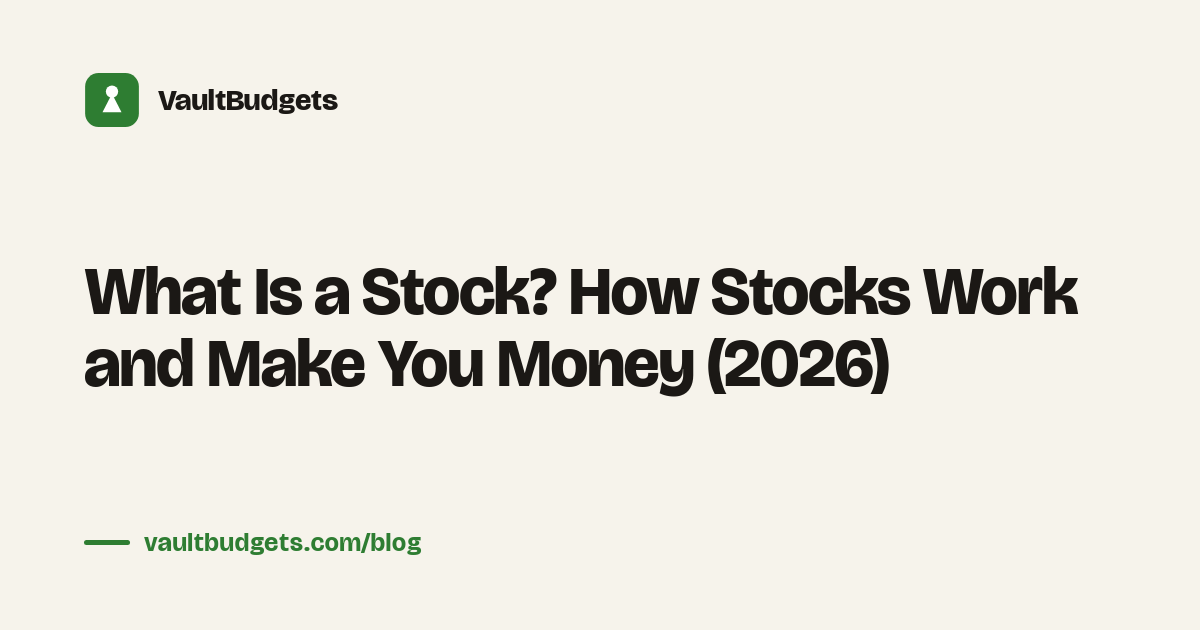 What is a stock: one share meaning part-ownership of a company, growing in price and paying dividends over decades