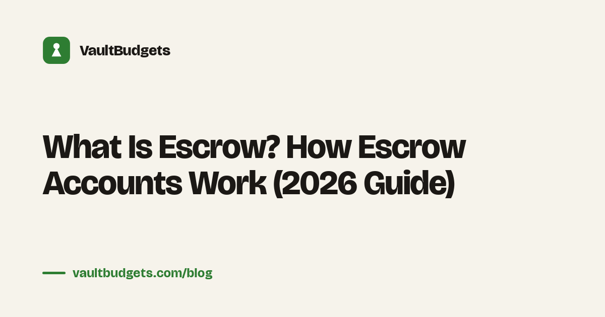 What is escrow: monthly escrow payments building up through the year to cover one big annual property tax bill