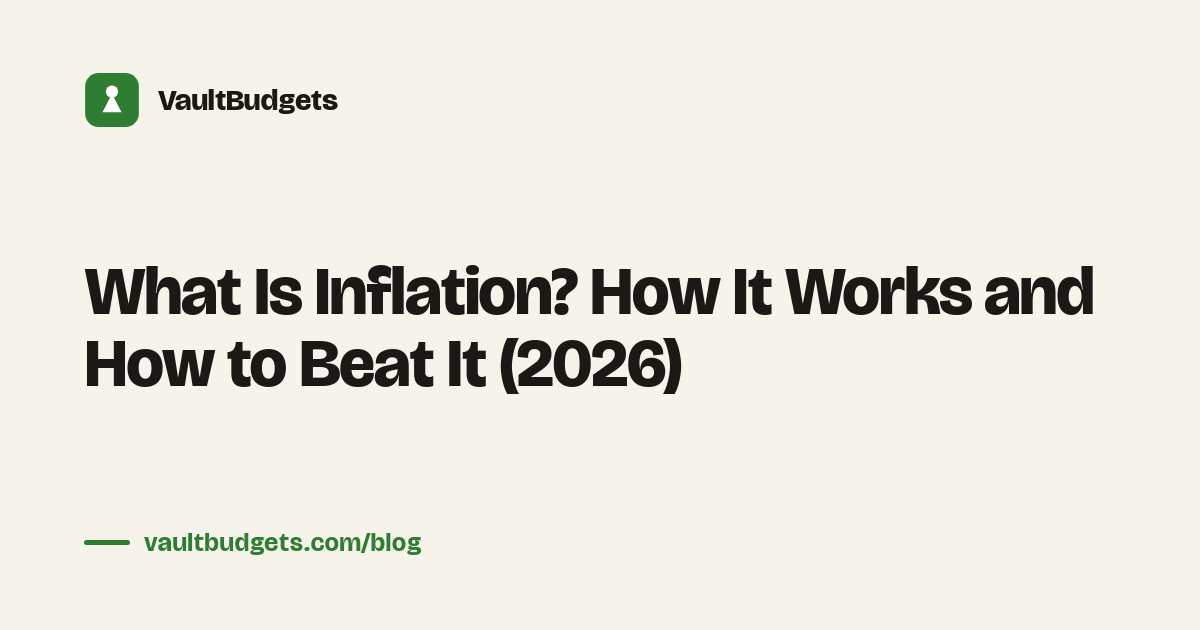 What is inflation: a shopping cart of everyday groceries costing more every year while cash sitting in a jar buys less
